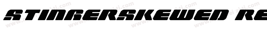 StingerSkewed Regular字体转换